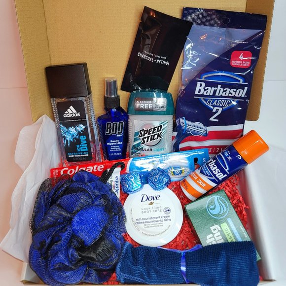 Skincare Gift Box for Him, Care Package, Hug in a Box.